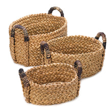 Load image into Gallery viewer, Straw Nesting Baskets With Handles
