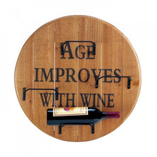 Load image into Gallery viewer, Aged Round Wine Wall Rack
