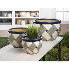 Load image into Gallery viewer, Geo Print Planter Trio
