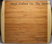 Load image into Gallery viewer, Bamboo Two-Tone Cutting Board
