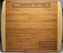 Load image into Gallery viewer, Bamboo Two-Tone Cutting Board
