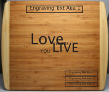 Load image into Gallery viewer, Bamboo Two-Tone Cutting Board
