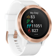 Load image into Gallery viewer, Garmin VivoActive 3 Rose Gold and White
