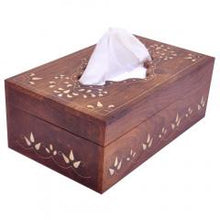 Load image into Gallery viewer, Handcrafted Wooden Tissue Box
